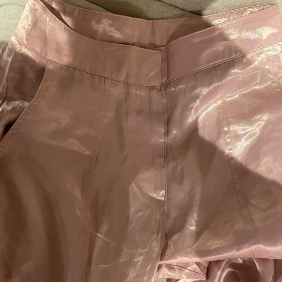 Blush Satin Utility Trousers - Picture 3 of 4
